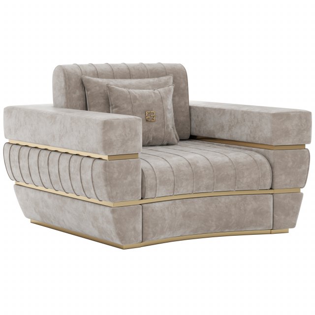 Fertini Casa Luxury Signature Armchair Modelo 3D .c4d .max .obj .3ds .fbx .stl .blend 