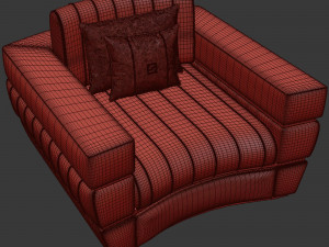 Fertini Casa Luxury Signature Armchair Modelo 3D