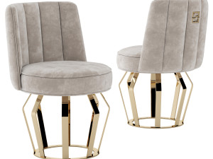 Fertini Casa Luxury Signature Dining Set 3D Model
