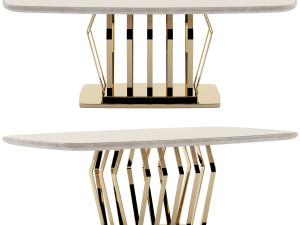 Fertini Casa Luxury Signature Dining Set 3D Model