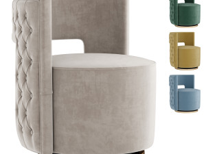 Kare Design Festino Swivel Chair 3D Model