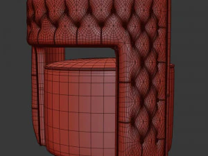Kare Design Festino Swivel Chair 3D Model