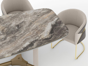 Visionnaire Morgan Mythica Dining Set 3D Model