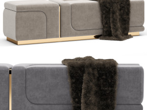 Saber Jewels CRYSTAL Bench 3D Model