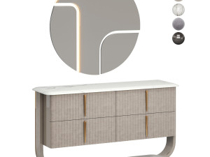 Saber Jewels CRYSTAL Chest of drawers 3D Model