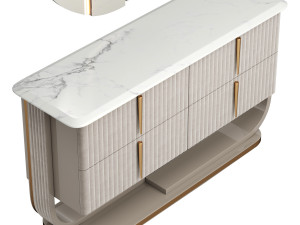 Saber Jewels CRYSTAL Chest of drawers 3D Model