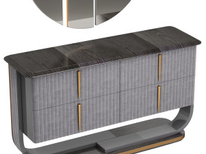 Saber Jewels CRYSTAL Chest of drawers 3D Model