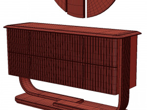 Saber Jewels CRYSTAL Chest of drawers 3D Model