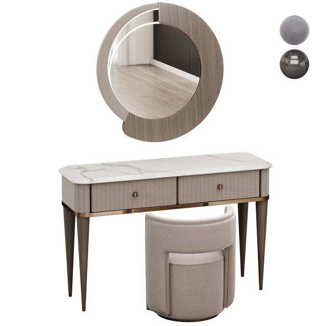 Saber Jewels CRYSTAL Dressing table 3D 모델 .c4d .max .obj .3ds .fbx .stl .blend 