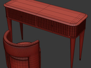 Saber Jewels CRYSTAL Dressing table 3D 모델