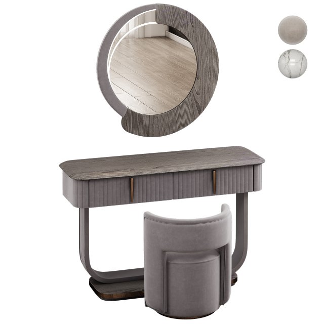 Saber Jewels CRYSTAL Narrow Dressing table Modelo 3D .c4d .max .obj .3ds .fbx .stl .blend 