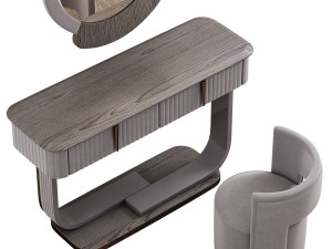 Saber Jewels CRYSTAL Narrow Dressing table Modelo 3D