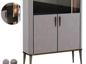 Etalase KRISTAL Permata Sabre Model 3D