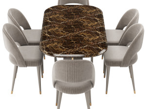 Saber Jewels CRYSTAL Dining Set 3D-Modell