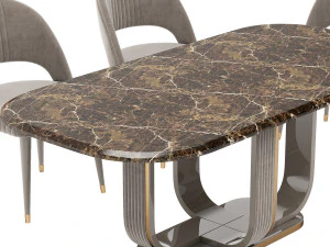 Juego de comedor CRISTAL Sabre Jewels Modelo 3D