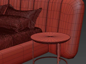 Casamilano Royale Stripe Bed 3D Model