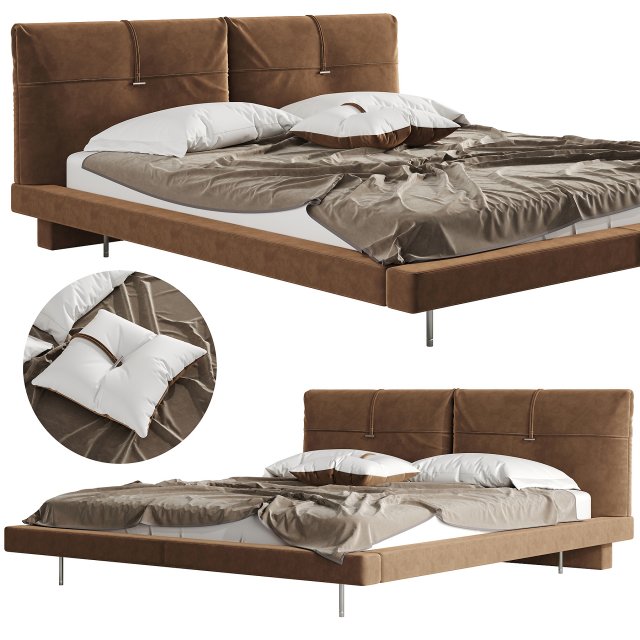 Gamma Arredamenti Jack Night Bed 3D 模型 .c4d .max .obj .3ds .fbx .stl .blend 