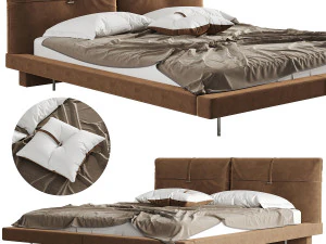 Gamma Arredamenti Lit de nuit Jack Modèle 3D