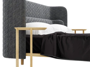 Naudesign Aran Bed 3D Model