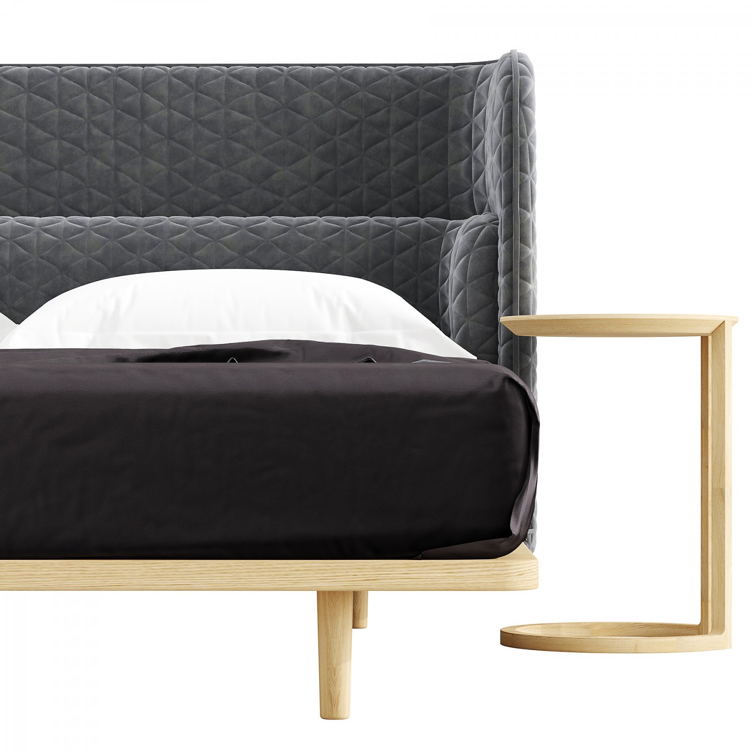 Bed of Nau Design Name: Aran Bed Units: Millimeters Dimensions: 2660x1100x2...