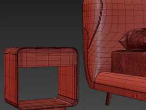 Turri SOUL Bed 3D Model