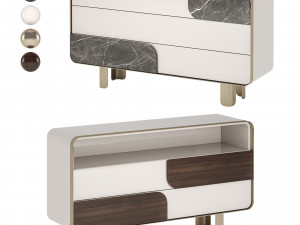 Turri SOUL Chest Of Drawers 3D 모델