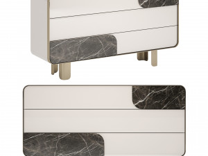 Turri SOUL Chest Of Drawers 3D 模型