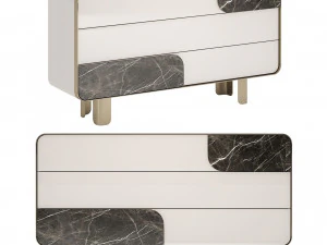 Turri SOUL Chest Of Drawers 3D Model