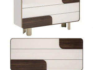 Turri SOUL Chest Of Drawers 3D Model