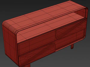 Turri SOUL Chest Of Drawers 3D Model