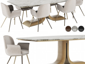 Turri SOUL Dining Set Modelo 3D