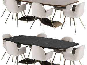 Turri SOUL Dining Set Modello 3D