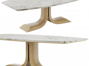 Turri SOUL Dining Set 3D Model
