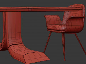Turri SOUL Dining Set Modello 3D