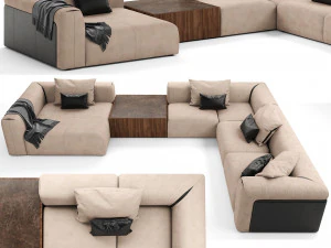 Turri SOUL Mod&uuml;ler Kanepe 3D Model