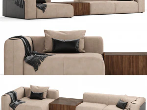 Turri SOUL Modular Sofa 3D Model