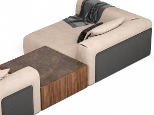 Turri SOUL Modular Sofa Modello 3D