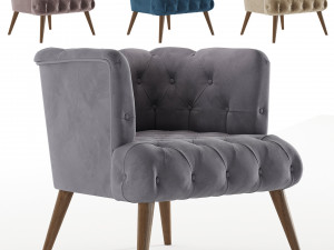 Palo Alto Armchair By Vivense 3D Model