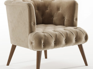 Palo Alto Armchair By Vivense 3D Model