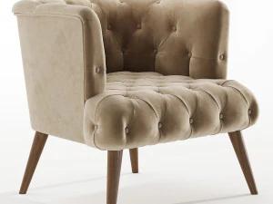 Palo Alto Armchair By Vivense 3D Model