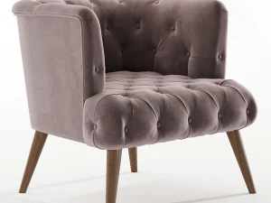 Palo Alto Armchair By Vivense 3D Model