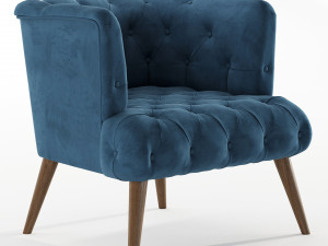 Palo Alto Armchair By Vivense 3D Model