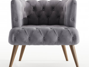 Palo Alto Armchair By Vivense 3D Model