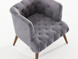 Palo Alto Armchair By Vivense 3D Model