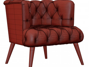 Palo Alto Armchair By Vivense 3D Model