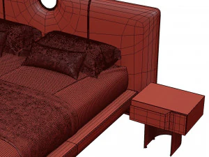 Bay Bed and Bay2 Bed By Cantori 3D Model