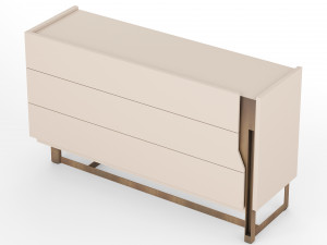Mirage Chest Of Drawers-Bedside Table By Cantori Modèle 3D
