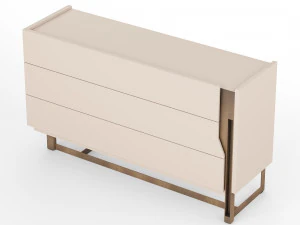 Mirage Chest Of Drawers-Bedside Table By Cantori 3D Model