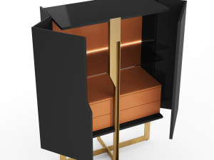 Mirage Cabinet By Cantori 3D Model