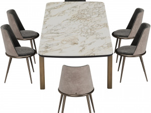Mirage Dining Set By Cantori 3D 模型